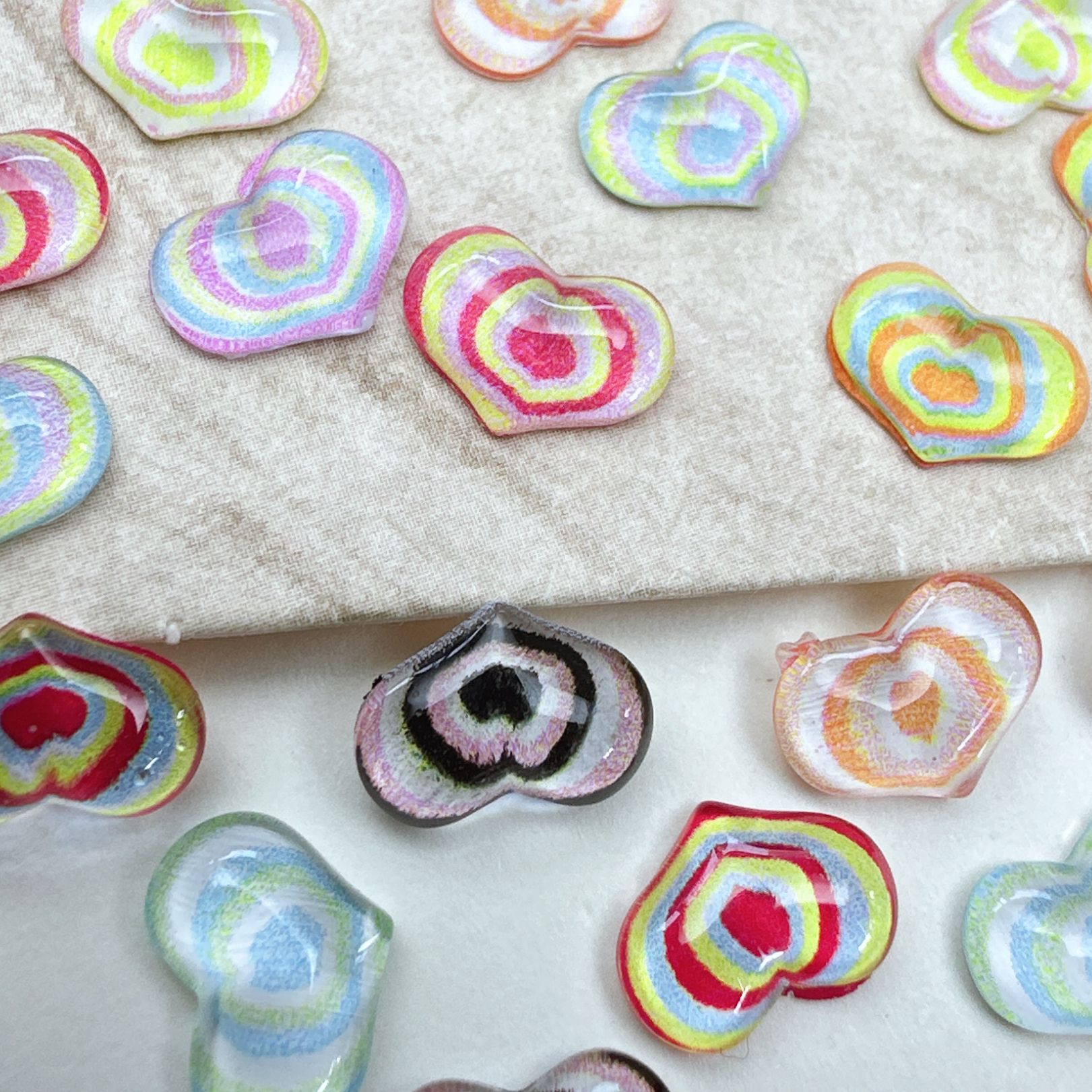 Phone Accessories Clipart - 30/50/100개 하트 모양 DIY 네일 아트