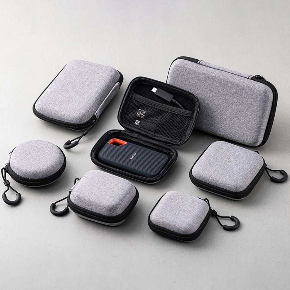 Phone Accessory - 1개입 이어폰/휴대폰/충전 케이블 EVA 보관 가방