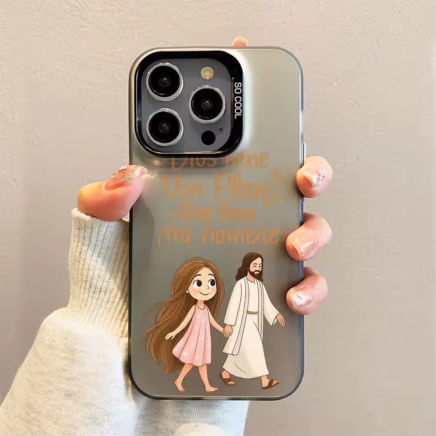 Apple Iphone 16 - 귀여운 소녀와 함께 하나님과 함께 걷는