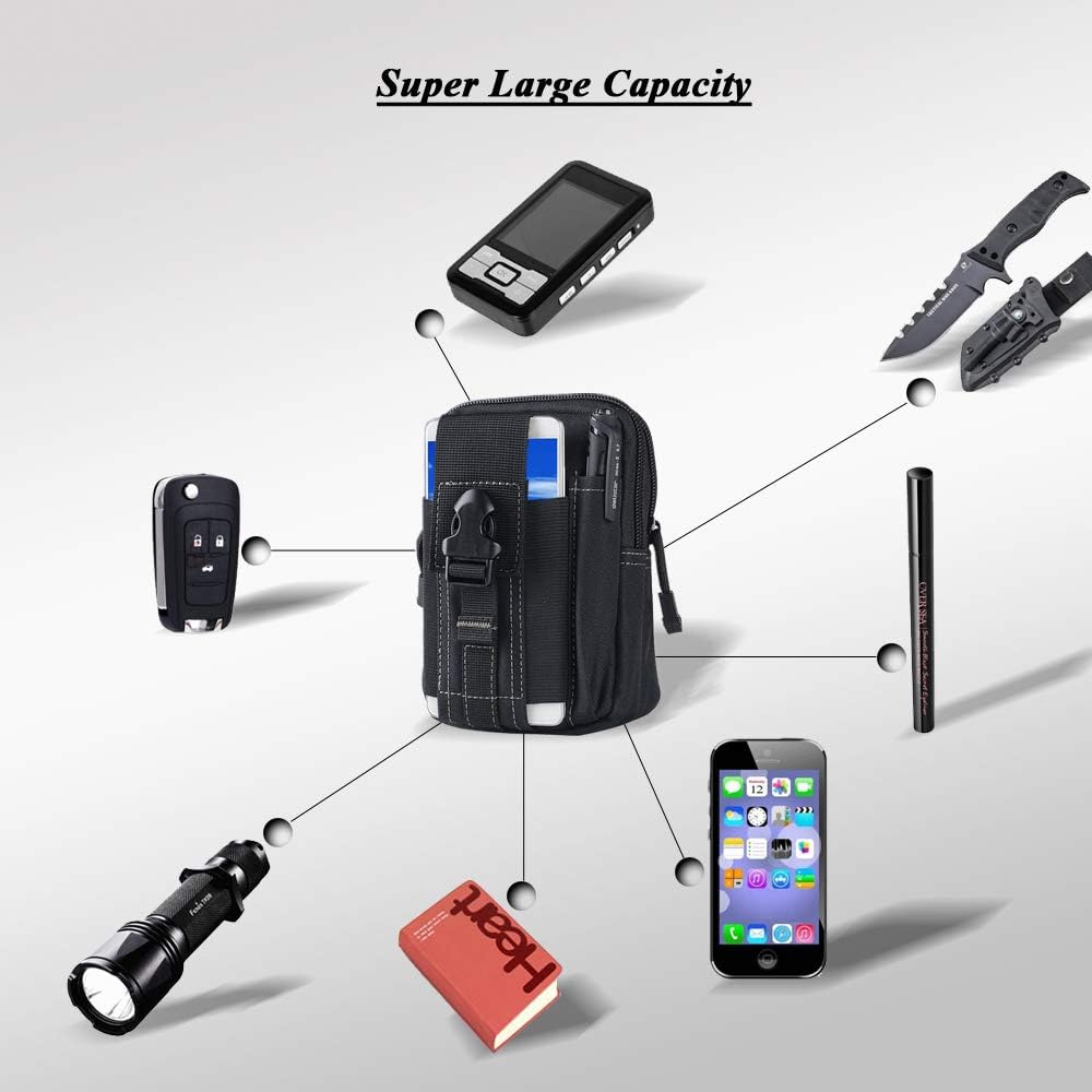 전술 몰리 벨트 파우치 군용 허리 가방 EDC 도구 주 - Phone Accessory 리뷰 및 가격