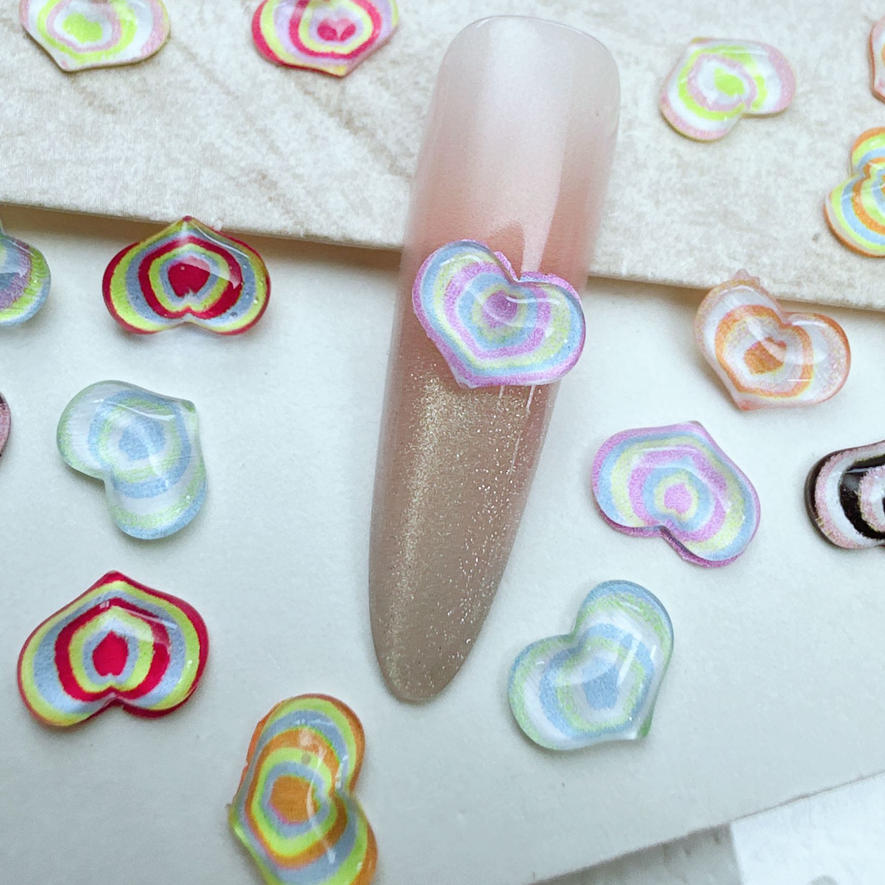 30/50/100개 하트 모양 DIY 네일 아트 액세서 - Phone Accessories Clipart 리뷰 및 가격