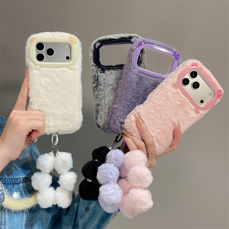 고급 솔리드 컬러 퍼리 플러시 폰 케이스 (아이폰 17 - Apple Iphone 16 리뷰 및 가격
