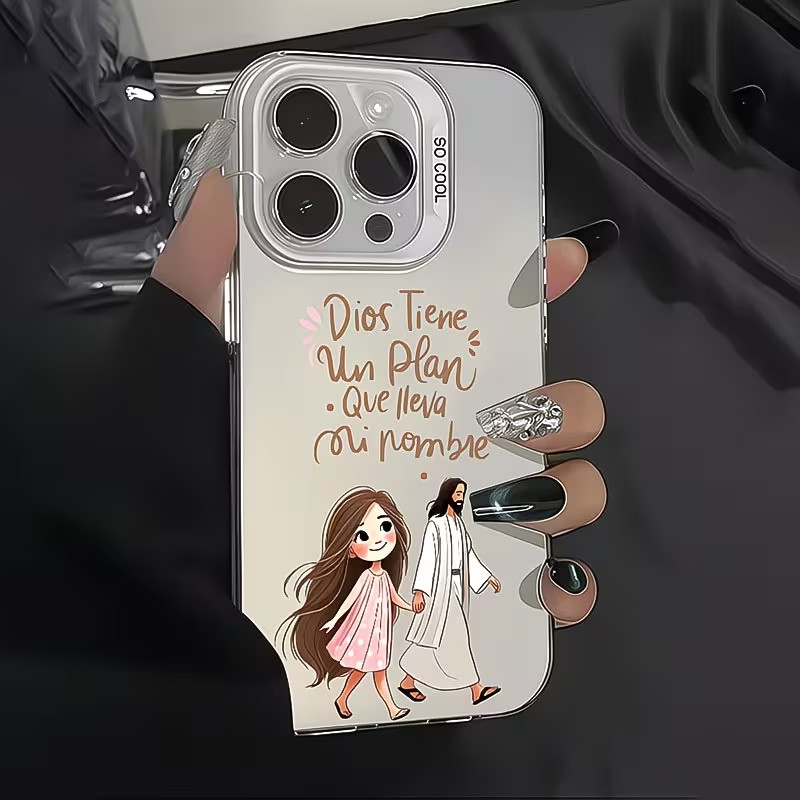 귀여운 소녀와 함께 하나님과 함께 걷는 무광 폰 케이스 - Apple Iphone 16 리뷰 및 가격