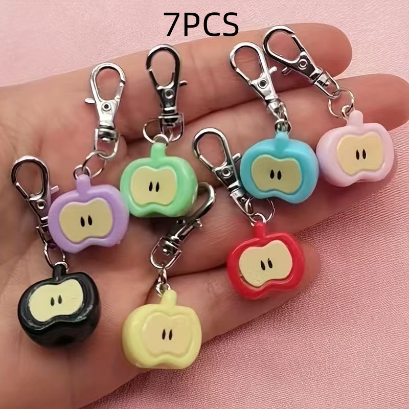 7개의 레진 모조 애플 키체인, 가방 및 휴대폰 액세서 - Phone Accessory 리뷰 및 가격