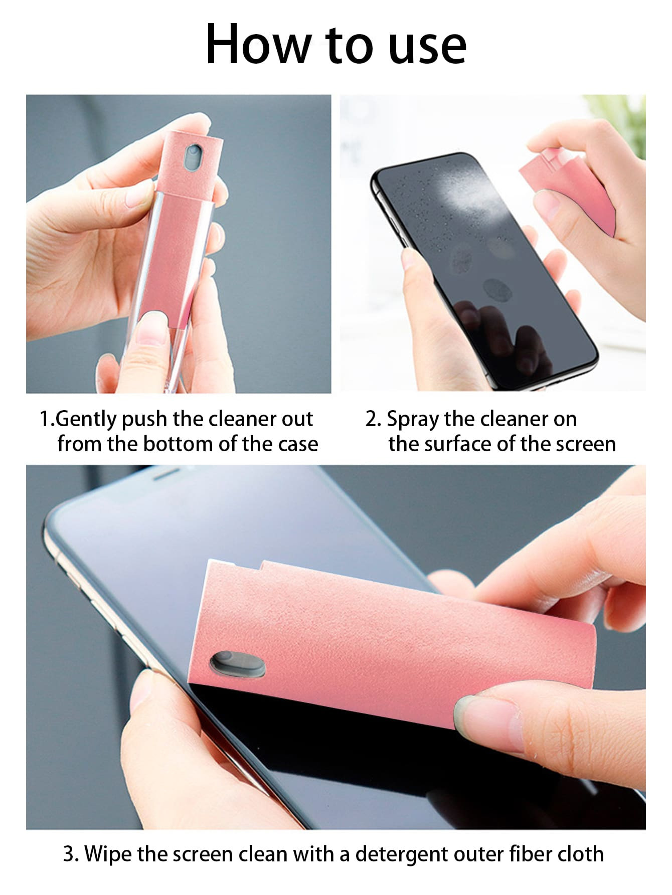 2-in-1 휴대폰 화면 세척 스프레이, 휴대용 태블릿 - Screen Cleaner Spray 리뷰 및 가격