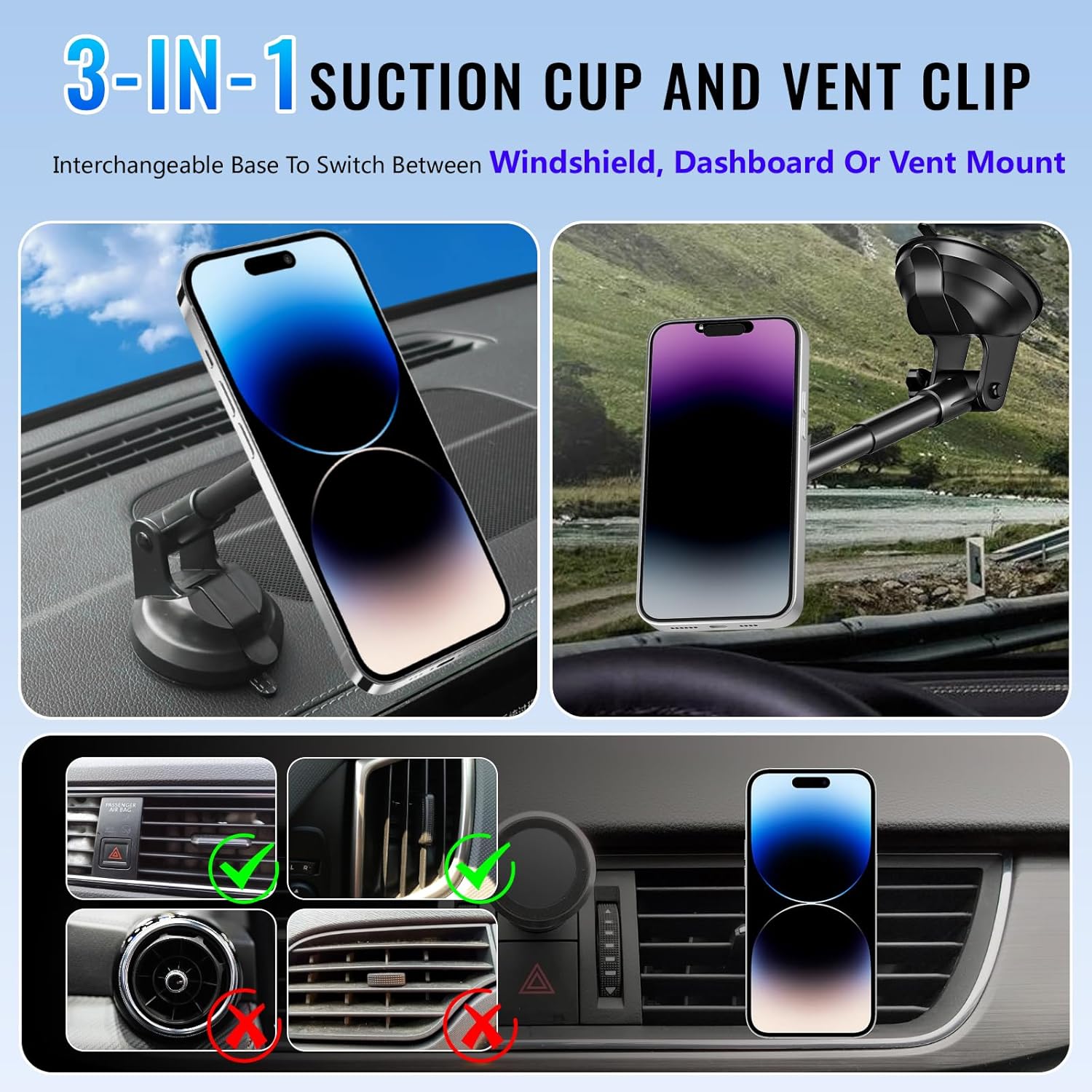 UYUXIO 15W 고속 충전 차량용 대시보드 마그네틱 - Phone Cooling Fan 리뷰 및 가격