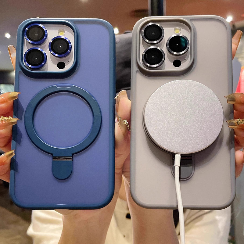 무광 링 홀더 글래스 렌즈 폰 케이스 아이폰 16 15 - Phone Accessories Popsocket 리뷰 및 가격