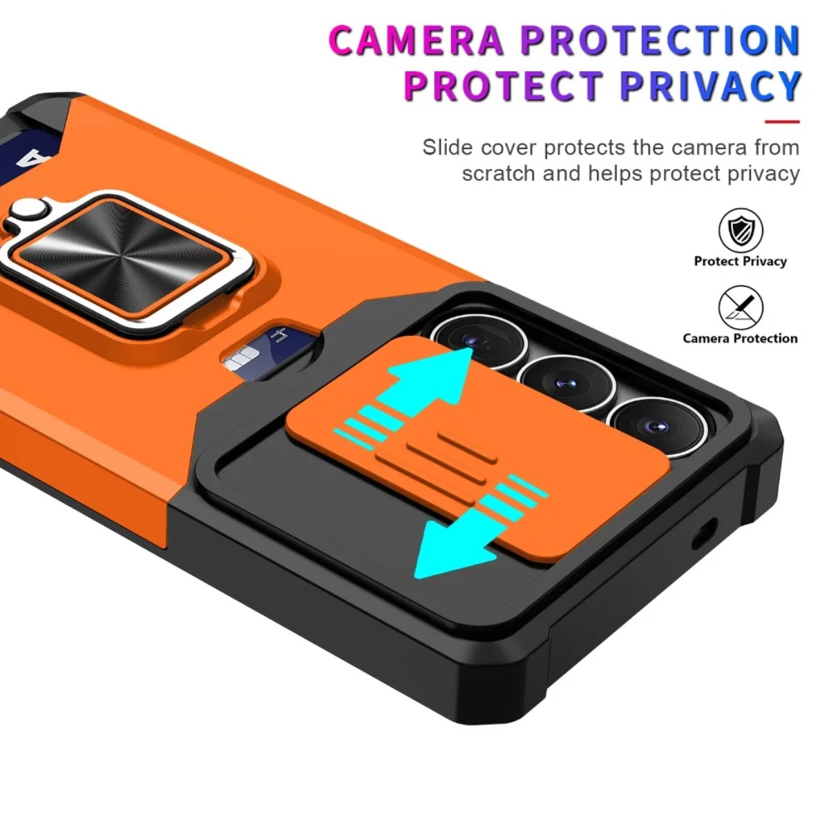 카드 슬롯 링 홀더 슬라이드 카메라 커버가 있는 삼성  - Phone Accessories Popsocket 리뷰 및 가격