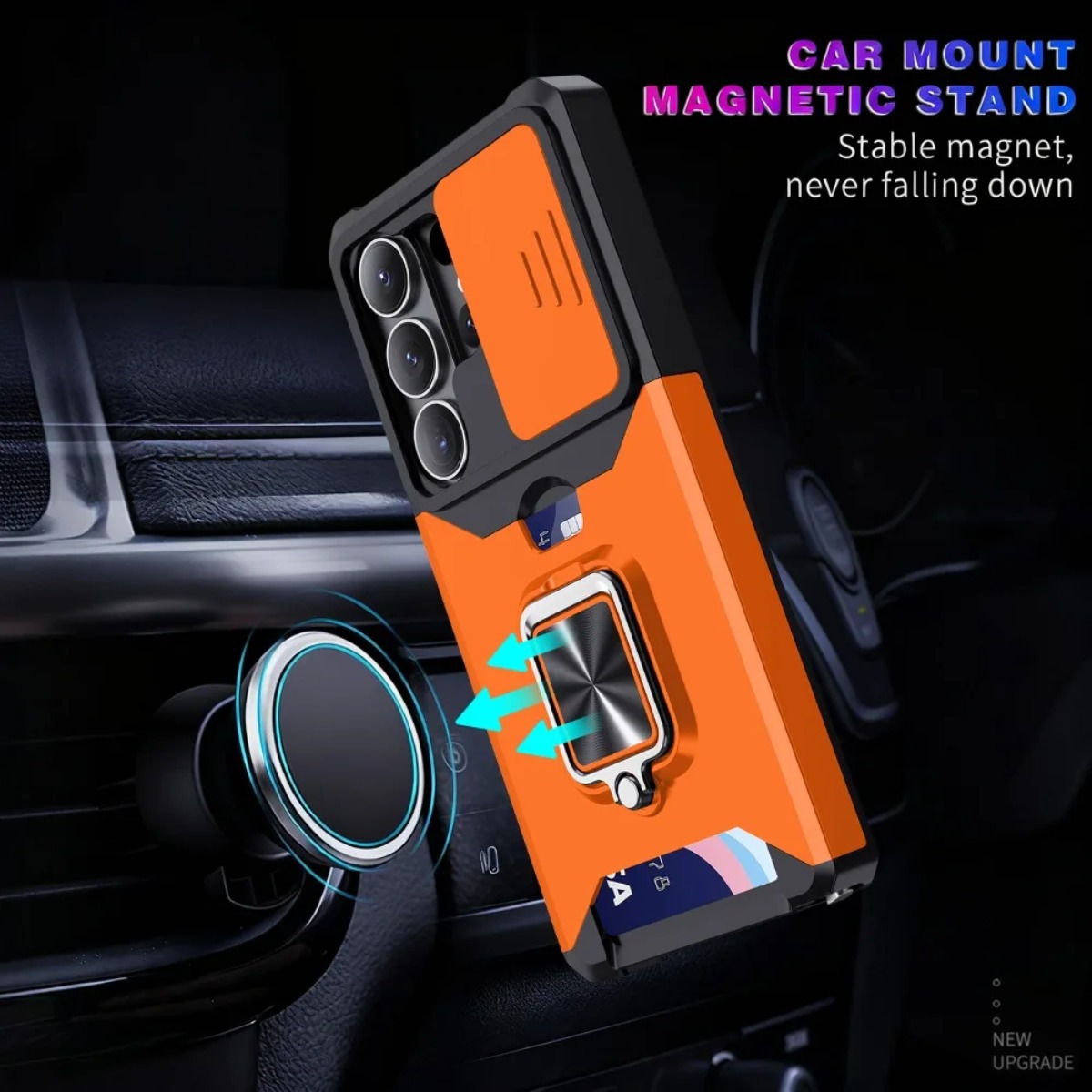카드 슬롯 링 홀더 슬라이드 카메라 커버가 있는 삼성  - Phone Accessories Popsocket 리뷰 및 가격