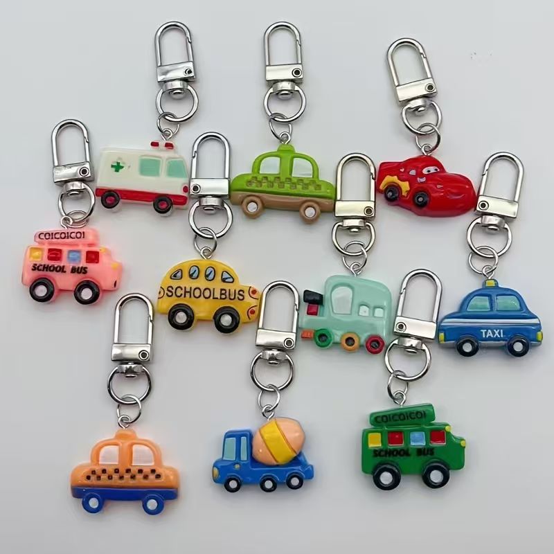 10개입 레진 만화 자동차 열쇠고리, 수하물 및 휴대폰 - Phone Accessory 리뷰 및 가격