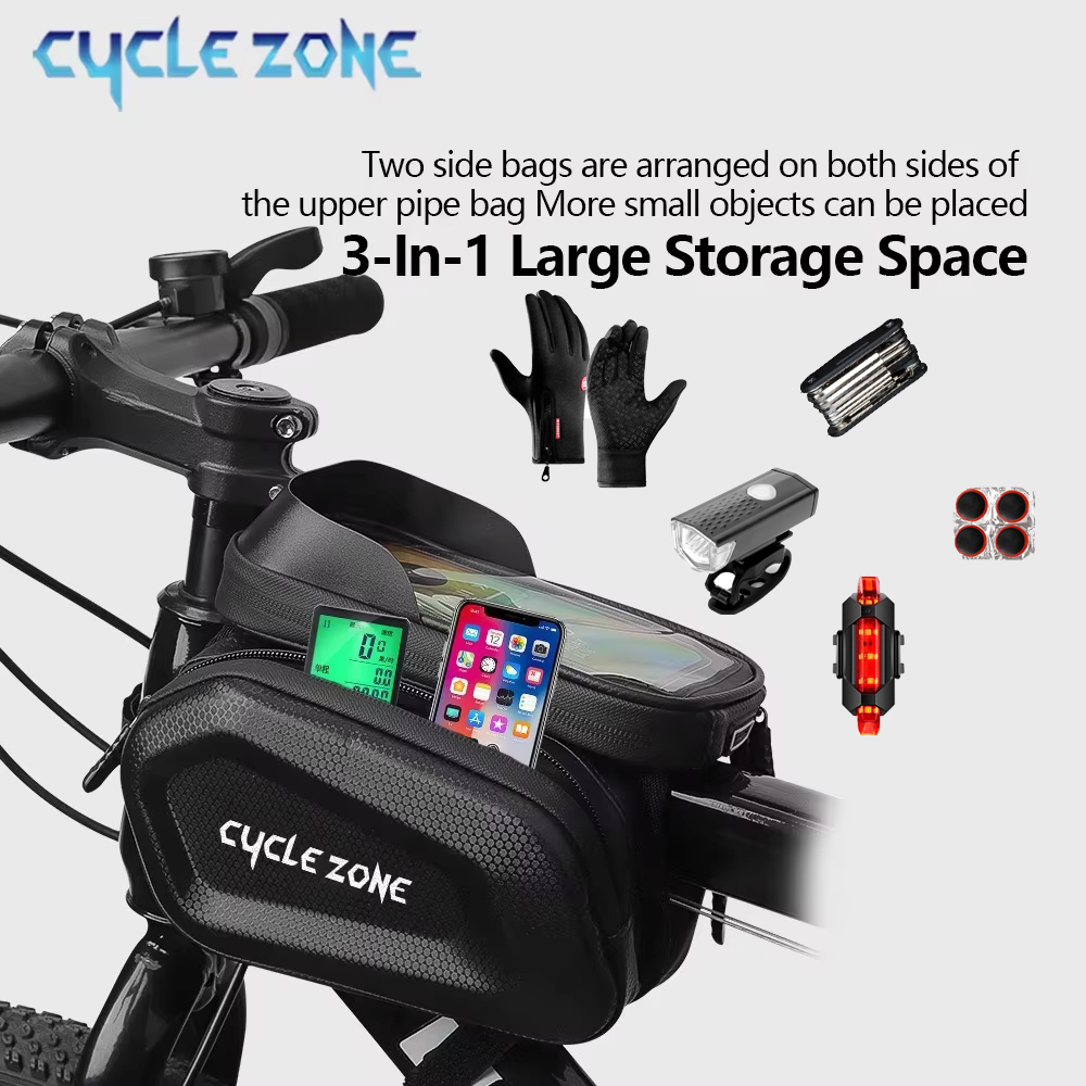 대용량 자전거 탑튜브 가방 터치스크린 폰 케이스 홀더  - Phone Zone Accessories & Repair Photos 리뷰 및 가격