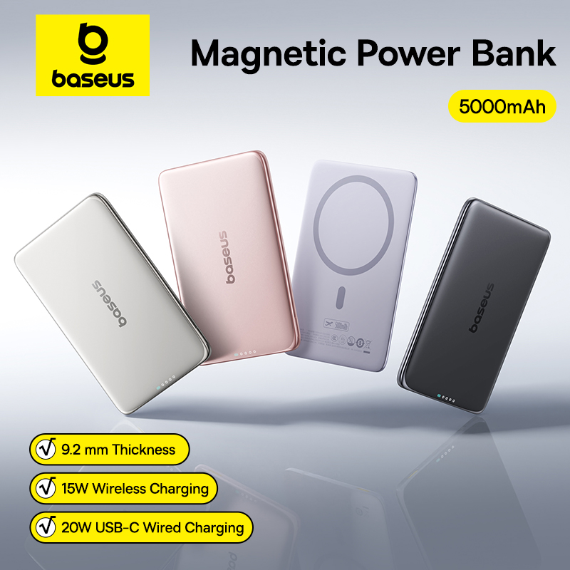베이스어스 5000mAh 마그네틱 파워뱅크 15W 무선 - Power Bank Slim 리뷰 및 가격