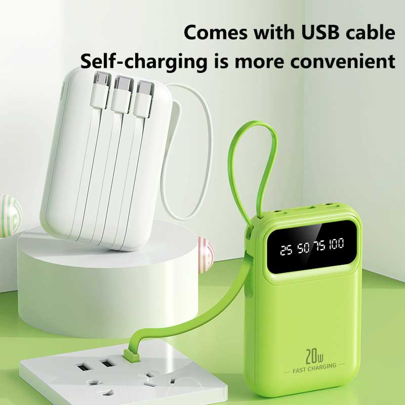 50000mAh 4 In1 내장 케이블 보조베터리 고속 - Power Bank Slim 리뷰 및 가격